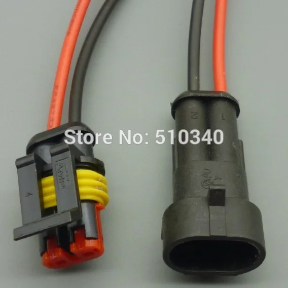 100 Sets 1.5mm 2-Pin 2 way waterproof Male FemaleConnector plug Connector with Wire
100 Sets 1.5mm 2-Pin 2 way waterproof Male FemaleConnector plug Connector with Wire