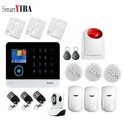 SmartYIBA 3G SIM Wifi Alarm System for Smart House Security App Remote Recording GPRS Sensor Detector Signal Residential Alarm
SmartYIBA 3G SIM Wifi Alarm System for Smart House Security App Remote Recording GPRS Sensor Detector Signal Residential Alarm