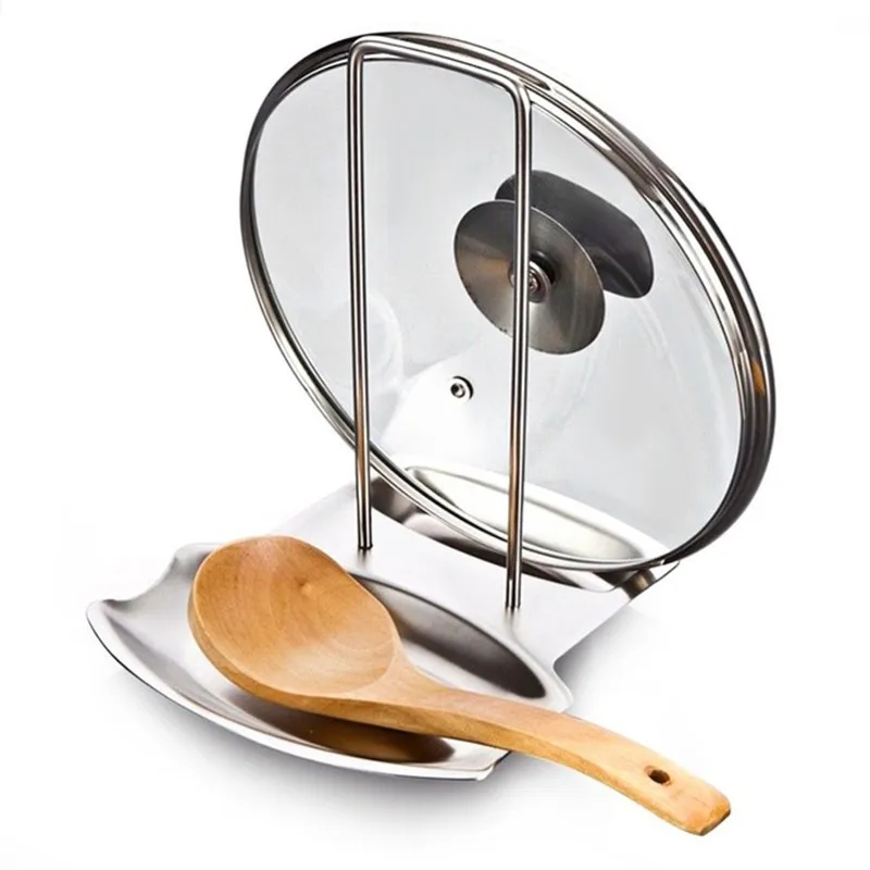 Stainless Steel Pan Pot Cover Lid Rack Stand Spoon Holder With wing screw nut Stove Organizer Storage Soup Kitchen Spoon tools
Stainless Steel Pan Pot Cover Lid Rack Stand Spoon Holder With wing screw nut Stove Organizer Storage Soup Kitchen Spoon tools