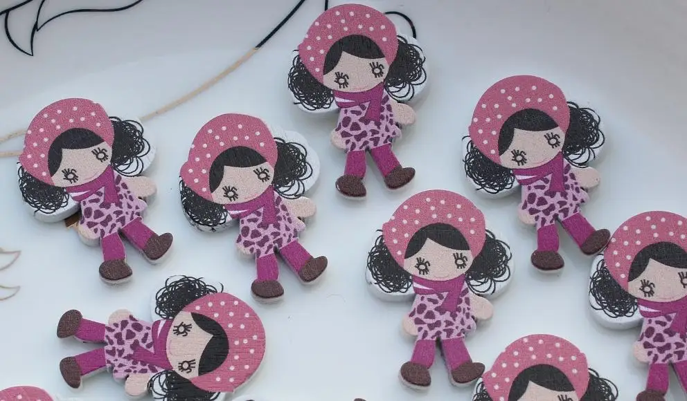 300pcs Cute Girl in perm hair Wood cabochon pendant charm Wood Buttons 28mm wooden decoden
300pcs Cute Girl in perm hair Wood cabochon pendant charm Wood Buttons 28mm wooden decoden