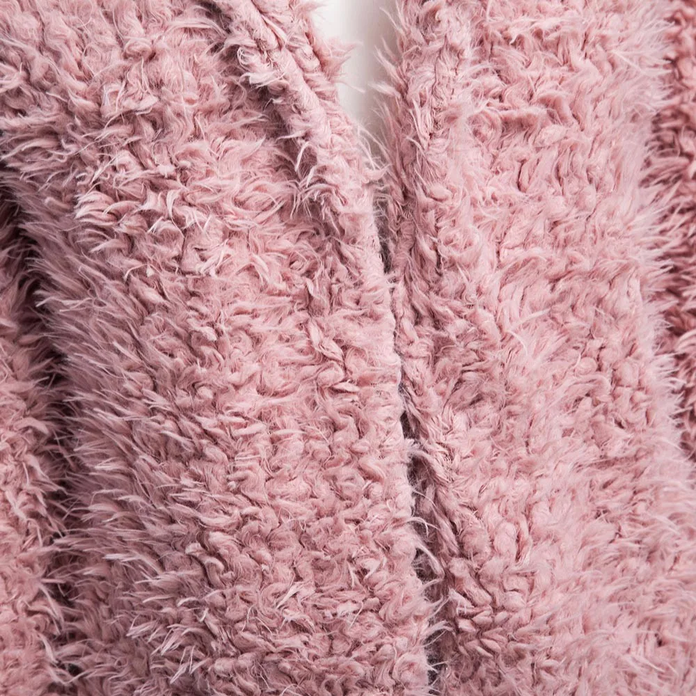 Hooded Thick Long Sleeve Pink Faux Fur Coat Cardigan Female Outwear 2021 Winter Grey Wool Overcoat Warm Outerwear Women JM006
Hooded Thick Long Sleeve Pink Faux Fur Coat Cardigan Female Outwear 2021 Winter Grey Wool Overcoat Warm Outerwear Women JM006