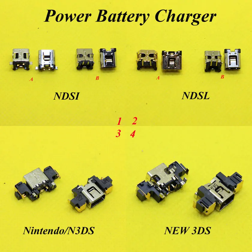 Power Jack Socket Charger Charging Dock Port Connector For Nintendo DSi XL NDSi NDSL DC connector jack for 3DS 3DSXL/LL NEW 3DS
Power Jack Socket Charger Charging Dock Port Connector For Nintendo DSi XL NDSi NDSL DC connector jack for 3DS 3DSXL/LL NEW 3DS