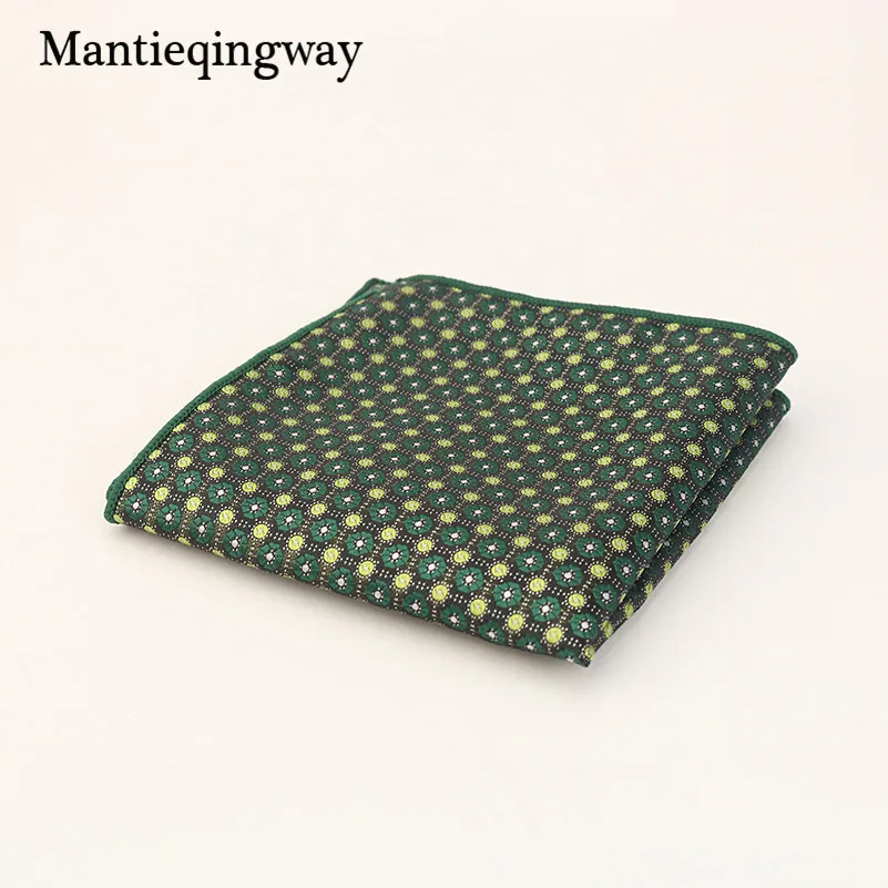 Mantieqingway цветочные и полосатые платки свадебные полиэфирные Шелковые карманные