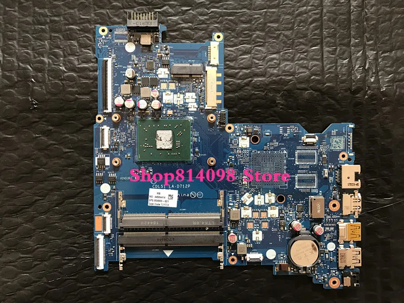 854969-601 854969-001 For HP 15-BA 15-BA113NA Laptop motherboard CDL51 LA-D712P MAIN BOARD AM9410AFY23AC A9-9410 CPU
854969-601 854969-001 For HP 15-BA 15-BA113NA Laptop motherboard CDL51 LA-D712P MAIN BOARD AM9410AFY23AC A9-9410 CPU