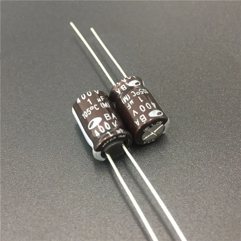 100 шт. 1 мкФ 400V SAMWHA BA серии 8x12 мм 400V1uF алюминиевый электролитический