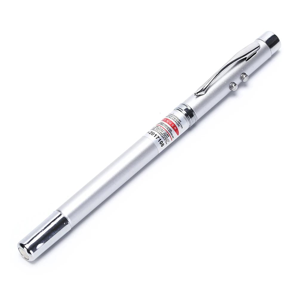 

new Mini 4 in 1 Multifunction Pointer Ballpoint Pen Retractable Red Laser Pen Light Outdoor Camping LED Flashlight Light Lamp