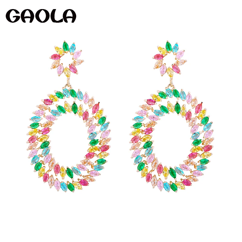 GAOLA High Quality Cubic Zircon Geometric Dangle Earrings Women Fashion Jewelry GLE10013
GAOLA High Quality Cubic Zircon Geometric Dangle Earrings Women Fashion Jewelry GLE10013