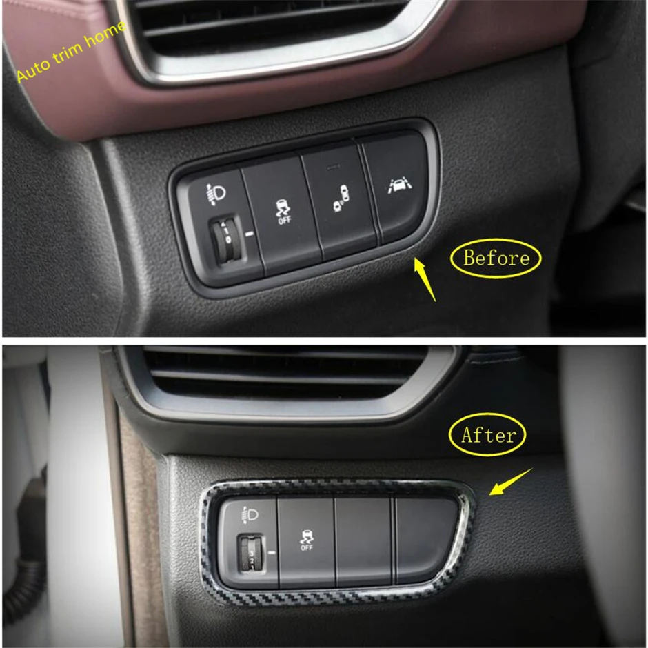 Front Head Lights Lamps Switch Button Cover Trim Fit For Hyundai Santa Fe 2019 - 2021 Carbon Fiber Look / Auto Accessories
Front Head Lights Lamps Switch Button Cover Trim Fit For Hyundai Santa Fe 2019 - 2021 Carbon Fiber Look / Auto Accessories