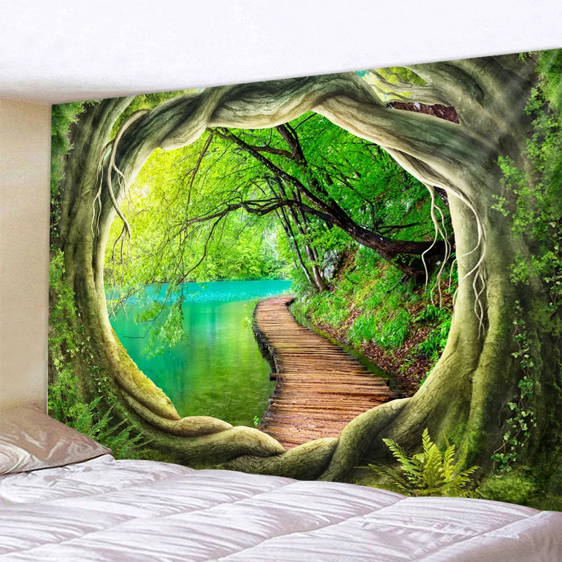 Wooden Bridge In Tree Hole Quality Mandala Indian Tapestry Wall Hanging Bohemian Yoga Mat Sandy Beach Throw Rug Blanket Large
Wooden Bridge In Tree Hole Quality Mandala Indian Tapestry Wall Hanging Bohemian Yoga Mat Sandy Beach Throw Rug Blanket Large