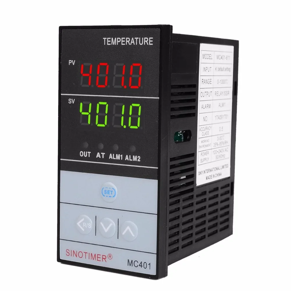SINOTIMER короткий корпус вход PID регулятор температуры Термостат трехфазный питания