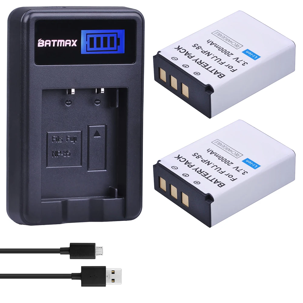 Batmax 2pc FNP-85 NP85 NP-85 Battery + LCD USB Charger for Fujifilm S1 SL1000 SL240 SL245 SL260 SL280 SL300 Cameras
Batmax 2pc FNP-85 NP85 NP-85 Battery + LCD USB Charger for Fujifilm S1 SL1000 SL240 SL245 SL260 SL280 SL300 Cameras
