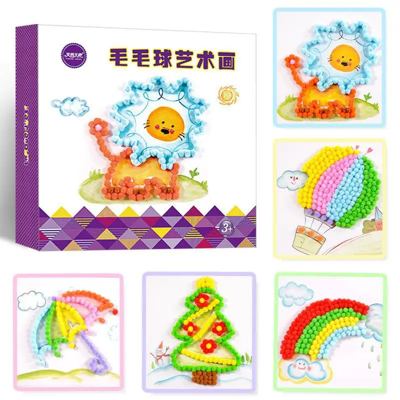 1 Set Creative Hair Ball Painting Handmade Parent-child Paste Painting Art Set Diy Material Pack Children's Puzzle Toys
1 Set Creative Hair Ball Painting Handmade Parent-child Paste Painting Art Set Diy Material Pack Children's Puzzle Toys