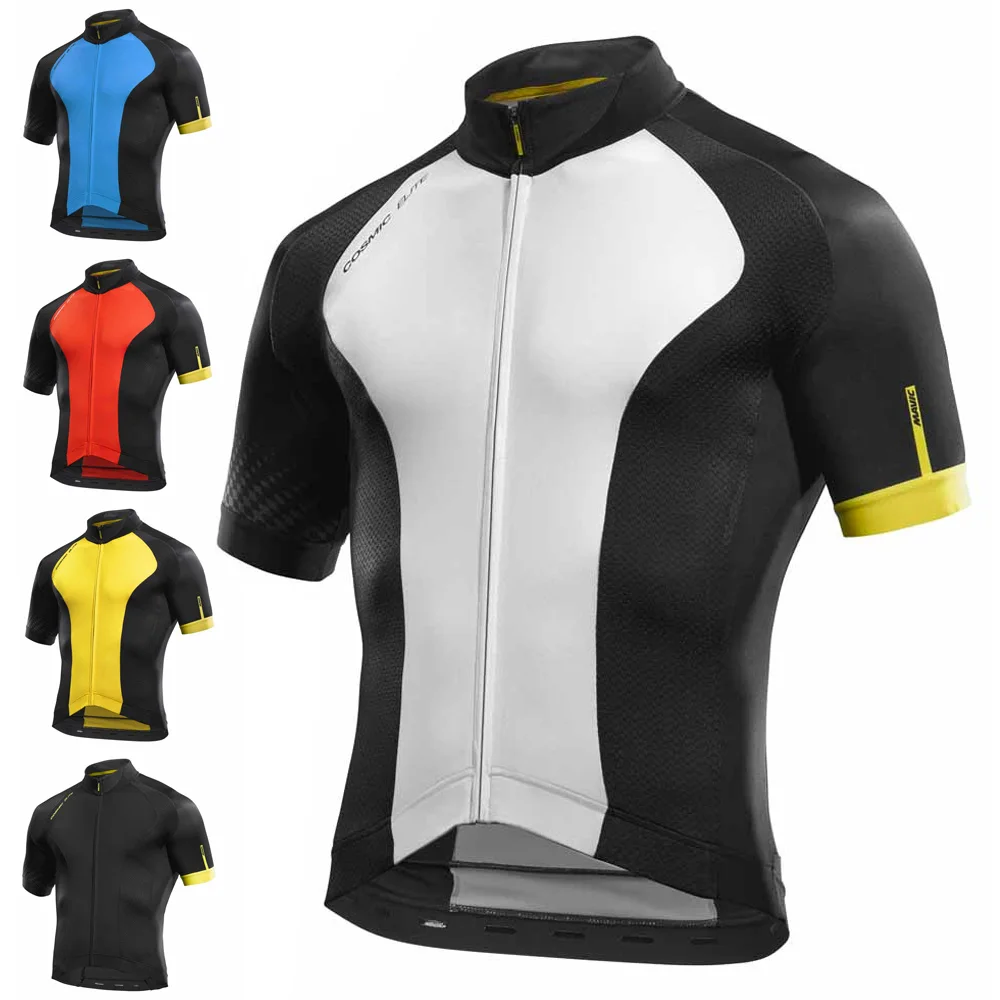 MAVIC 2018 Велоспорт Джерси Топы летние Гонки одежда Ropa Ciclismo короткий рукав горный
