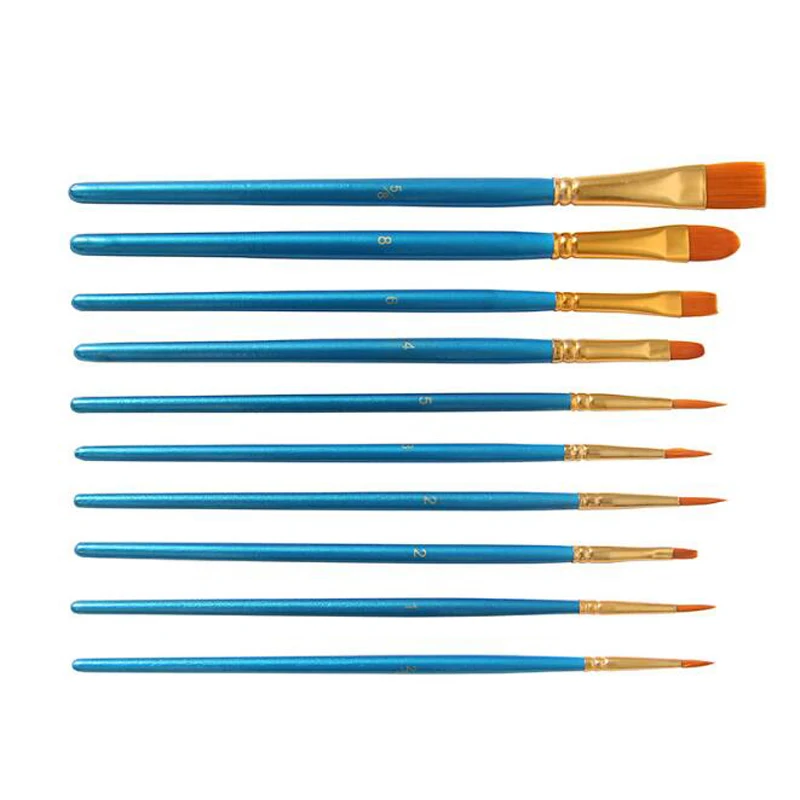 Watercolor Brush 10 Pearlescent Blue Nylon Wool Watercolor Oil Pen Set Student Painting Office School Supplies Stationery
Watercolor Brush 10 Pearlescent Blue Nylon Wool Watercolor Oil Pen Set Student Painting Office School Supplies Stationery