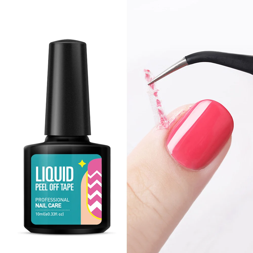 Lacheer Peel Off Nail Polish Tape Latex Anti-freezing Easy Clean Gel Art Cuticle Guard | Красота и здоровье