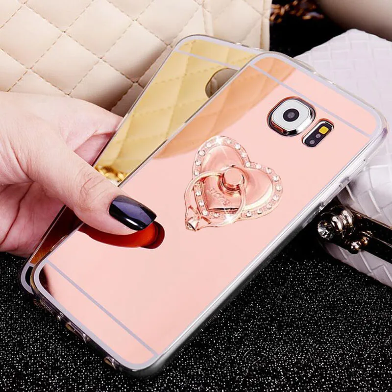 Luxury Clear Edge Soft TPU Mirror Cover For Samsung Galaxy S6 S7 Edge S8 S9 S10 Plus Phone Cases With Finger Ring Holder Stand
Luxury Clear Edge Soft TPU Mirror Cover For Samsung Galaxy S6 S7 Edge S8 S9 S10 Plus Phone Cases With Finger Ring Holder Stand