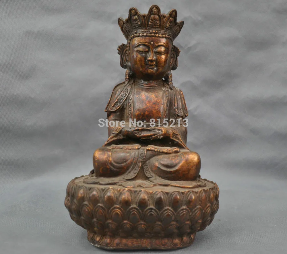 Коронован bi0011737 12 ''Китай Тибетский Буддизм Гуаньинь кван юн Будда Бронзовая Статуя
Коронован bi0011737 12 ''Китай Тибетский Буддизм Гуаньинь кван юн Будда Бронзовая Статуя