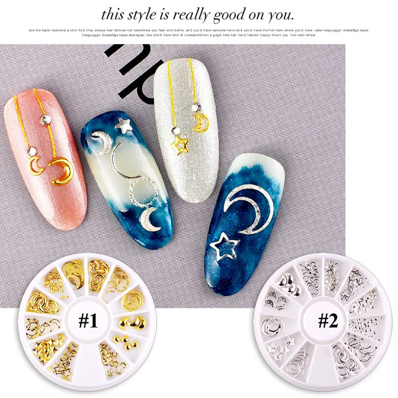 FlorVida Nail Art Alloy 3D Decorations Golden Silver Mixed Decoration Set Design for Nails Matel Decorations NAM
FlorVida Nail Art Alloy 3D Decorations Golden Silver Mixed Decoration Set Design for Nails Matel Decorations NAM