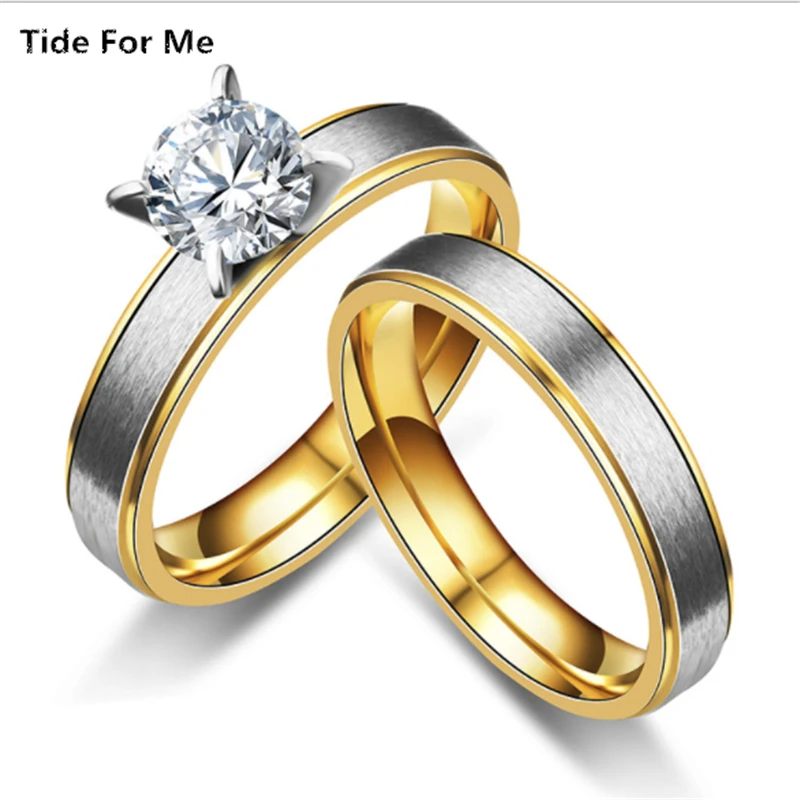 new arrival gold color crystal rings for women men wedding bands ring stainless steel zirconia couple bague fashion Jewelry
new arrival gold color crystal rings for women men wedding bands ring stainless steel zirconia couple bague fashion Jewelry