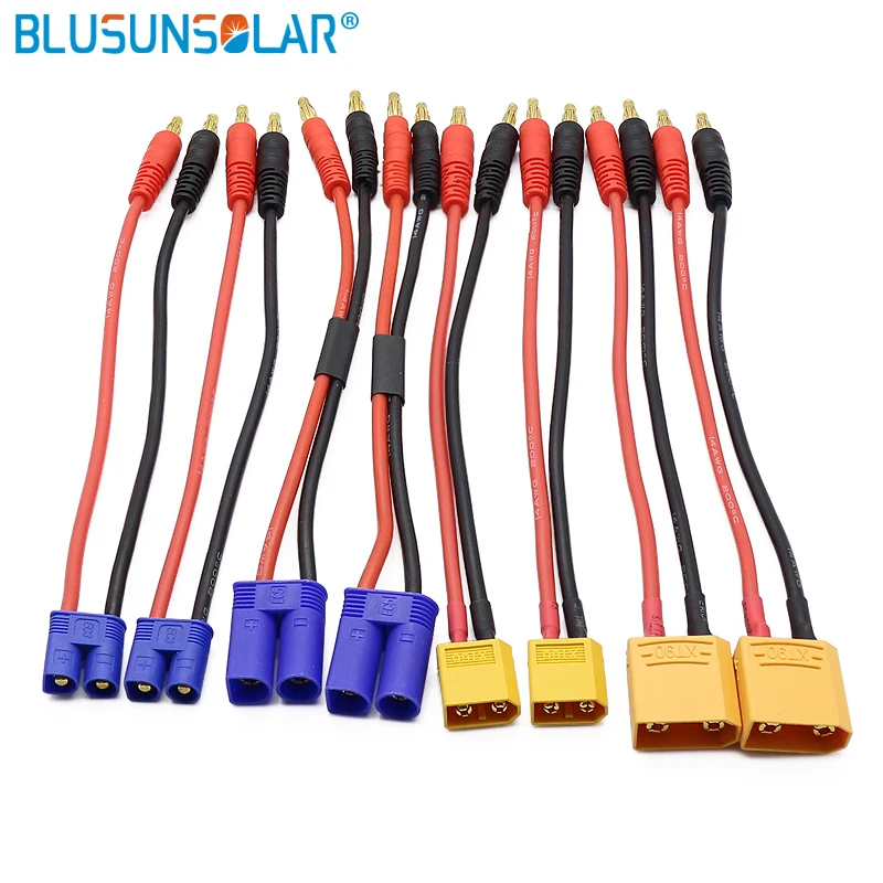 RC XT60XT90 EC3 EC5 to 4.0 Banana Plug Charge Lead 200mm 14AWG lipo Battery Balance Charge Cable XT90 for Helicopter
RC XT60XT90 EC3 EC5 to 4.0 Banana Plug Charge Lead 200mm 14AWG lipo Battery Balance Charge Cable XT90 for Helicopter