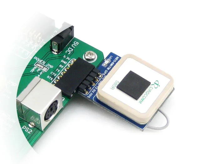 Waveshare UART GPS Module U-blox NEO-6M High-gain Active Antenna onboard EEPROM TTL Level Positioning Kits | Электронные