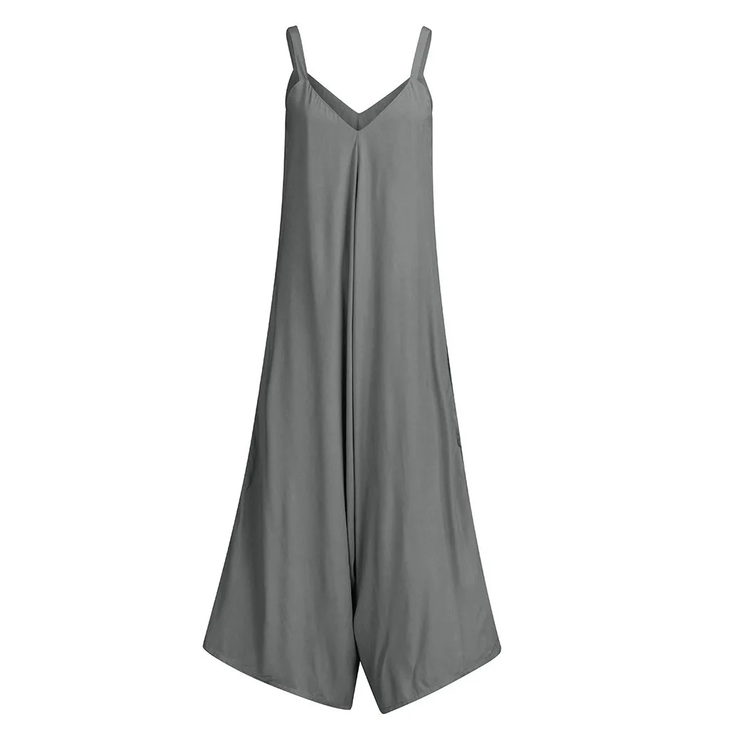 Womail bodysuit Women fashion Summer V Neck Solid Sleeveless Long Jumpsuit work Jumpsuit Casual Trousers 2019 M530
Womail bodysuit Women fashion Summer V Neck Solid Sleeveless Long Jumpsuit work Jumpsuit Casual Trousers 2019 M530