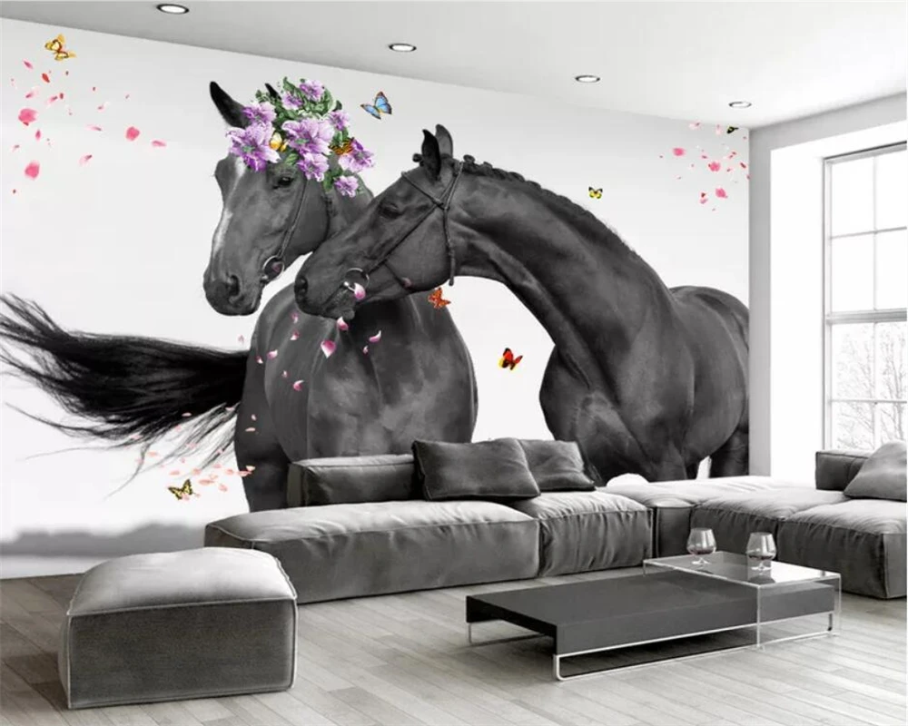 beibehang Wallpaper custom photo sweet couple horse modern minimalist Nordic hand-painted mural wall decoration painting
beibehang Wallpaper custom photo sweet couple horse modern minimalist Nordic hand-painted mural wall decoration painting