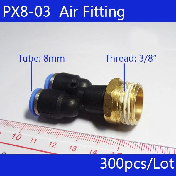 Free shipping 300Pcs PX8-03, 3/8" Thread to 8mm Push in Y Shape Air Pneumatic Quick Fittings
Free shipping 300Pcs PX8-03, 3/8" Thread to 8mm Push in Y Shape Air Pneumatic Quick Fittings