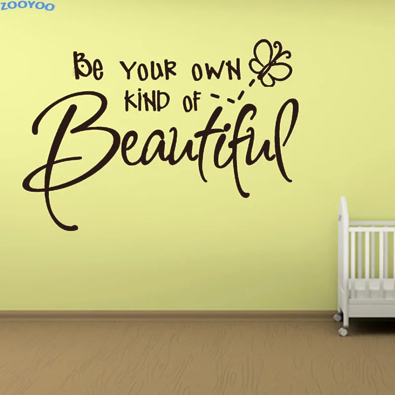 ZOOYOO Be Your Own Kind Of Beautiful Letter Wall Sticker Wall Decals For Children Bedroom Decoration Removable DIY Home Decor
ZOOYOO Be Your Own Kind Of Beautiful Letter Wall Sticker Wall Decals For Children Bedroom Decoration Removable DIY Home Decor