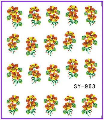 6 PACK/ LOT GLITTER WATER DECAL NAIL ART NAIL STICKER FLOWER PANSY FLAMERAY GERBERA SY963-968
6 PACK/ LOT GLITTER WATER DECAL NAIL ART NAIL STICKER FLOWER PANSY FLAMERAY GERBERA SY963-968