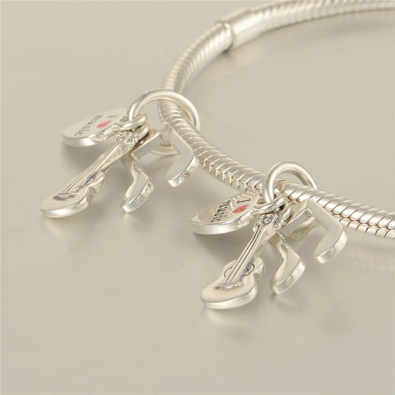Fits For European Charms Bracelet 925 Sterling Silver Music Trinity Dangle With Red Enamel Charm Women Bracelet DIY Jewelry
Fits For European Charms Bracelet 925 Sterling Silver Music Trinity Dangle With Red Enamel Charm Women Bracelet DIY Jewelry