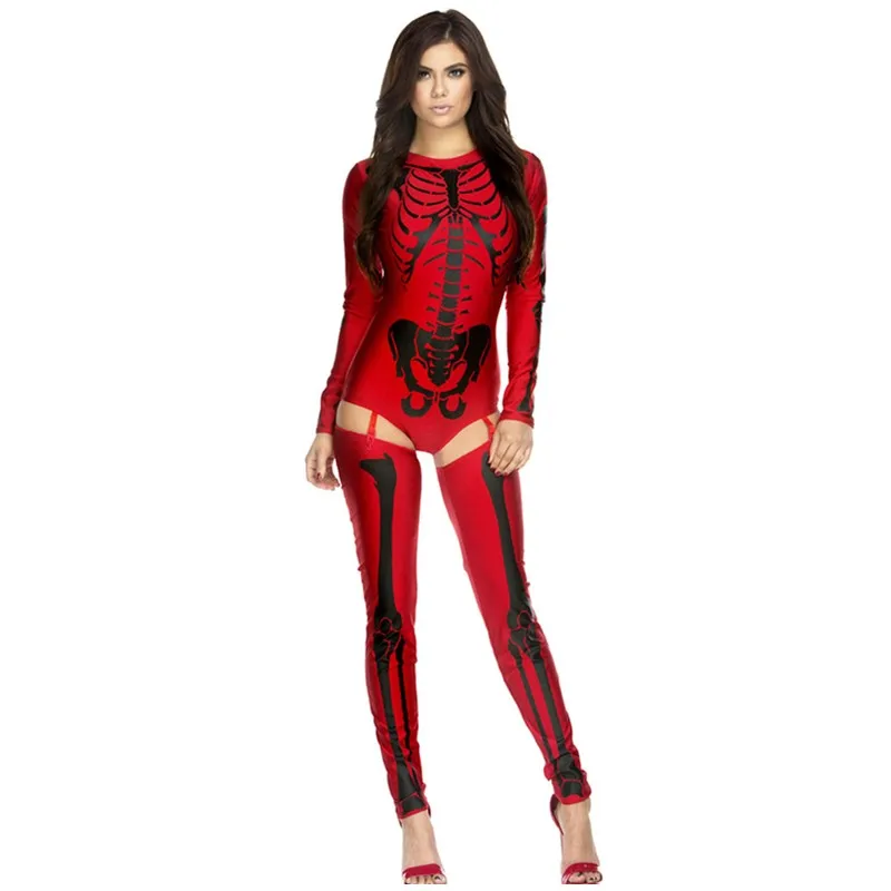 Halloween Costume Skeleton Bodysuit Women Scary Vampire Fancy Print Carnival Party Ghost Sexy Devil Jumpsuit
Halloween Costume Skeleton Bodysuit Women Scary Vampire Fancy Print Carnival Party Ghost Sexy Devil Jumpsuit