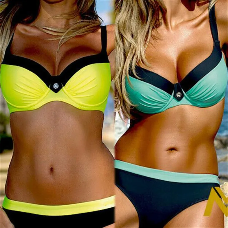 Women Swimwear High Waist Bandage Bikini Set Push-up Padded Bra Swimsuit Bathing Lady biquinis feminino 2019 Newest Hot Summer
Women Swimwear High Waist Bandage Bikini Set Push-up Padded Bra Swimsuit Bathing Lady biquinis feminino 2019 Newest Hot Summer