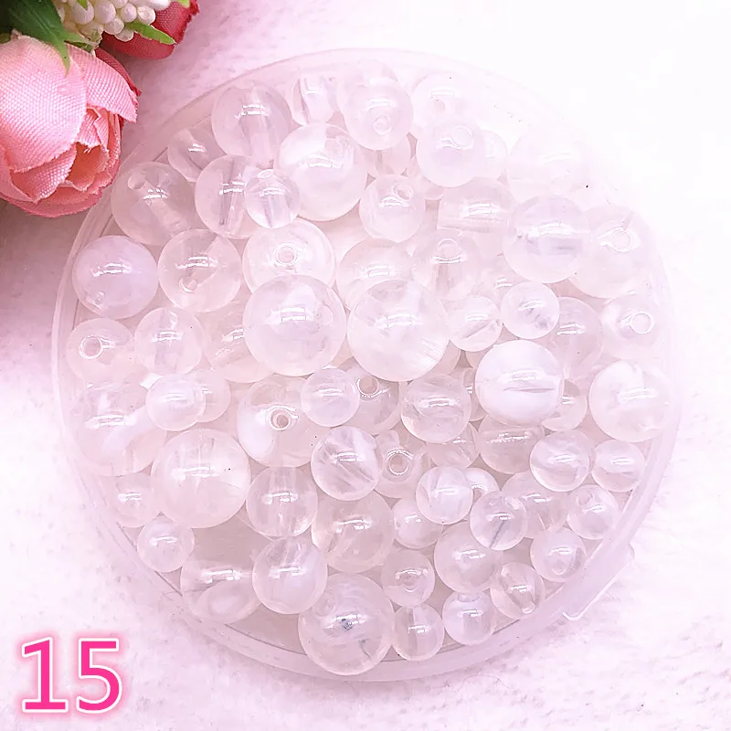 New 8 10 12 14mm Colour Round Acrylic Beads Spacer Loose Beads for Jewelry Making DIY Handmade Bracelet #15
New 8 10 12 14mm Colour Round Acrylic Beads Spacer Loose Beads for Jewelry Making DIY Handmade Bracelet #15