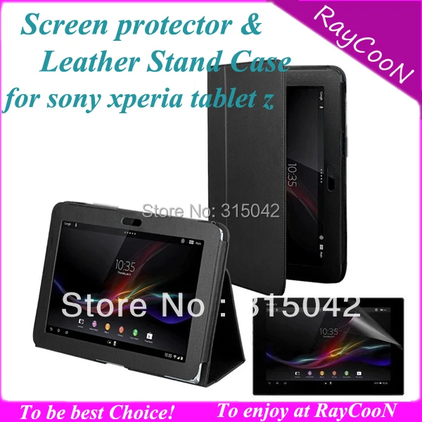 Фото Кожаный чехол для Sony Xperia Tablet Z Lychee защитный экрана SGP 341 311 312 кожаный с подставкой