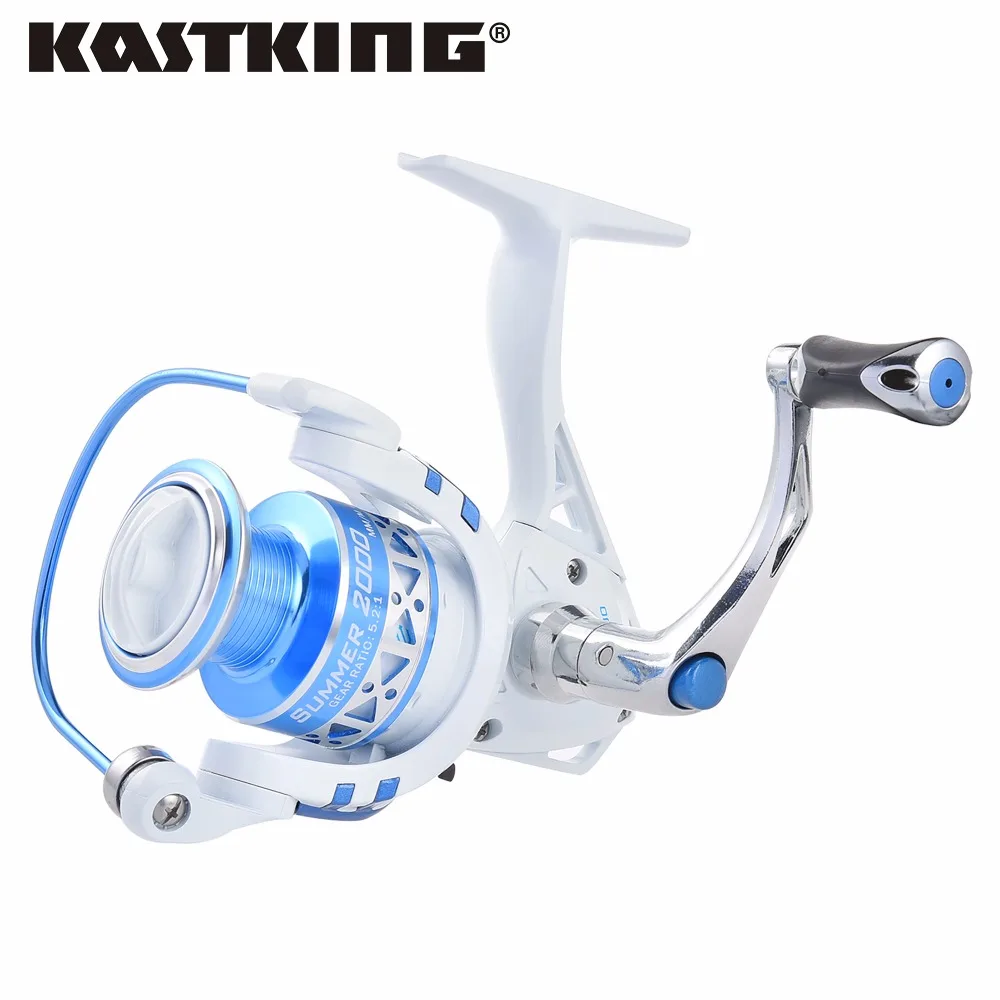 Рыболовная катушка KastKing Summer 10BBs, максимальная нагрузка 8 кг, суперсветильник Кая спиннинговая катушка для путешествий, рыбалки серии 500-5000
Рыболовная катушка KastKing Summer 10BBs, максимальная нагрузка 8 кг, суперсветильник Кая спиннинговая катушка для путешествий, рыбалки серии 500-5000