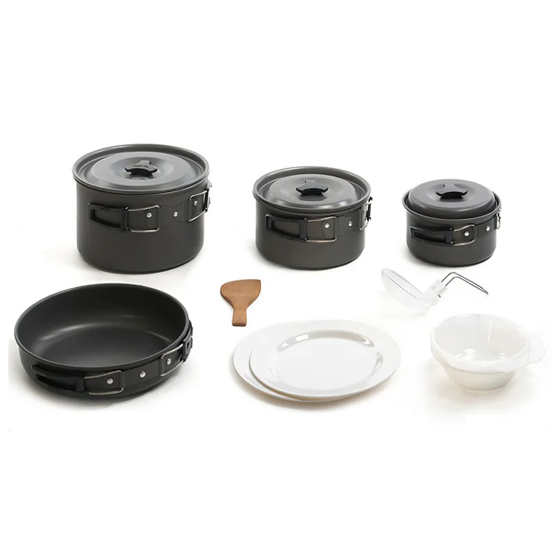Picnic Portable Thickening Safety Hard Nonstick Cookware Outdoor camping 5-6 suits
Picnic Portable Thickening Safety Hard Nonstick Cookware Outdoor camping 5-6 suits