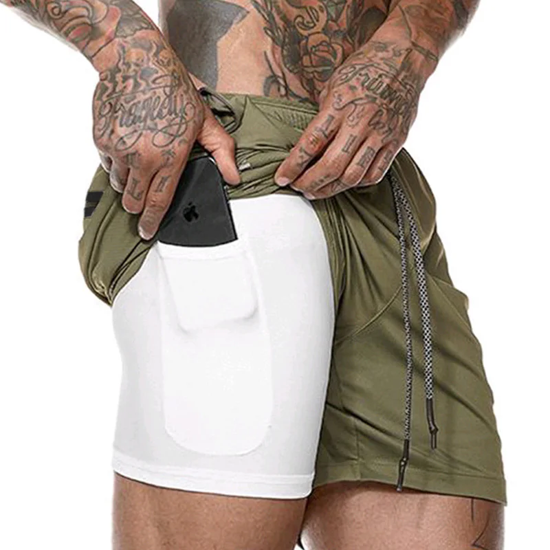 Running Shorts Men Sport Shorts Double-Deck Gym Finess Shorts Quick Dry Training Exercise Jogging Short Pants Sportswear
Running Shorts Men Sport Shorts Double-Deck Gym Finess Shorts Quick Dry Training Exercise Jogging Short Pants Sportswear