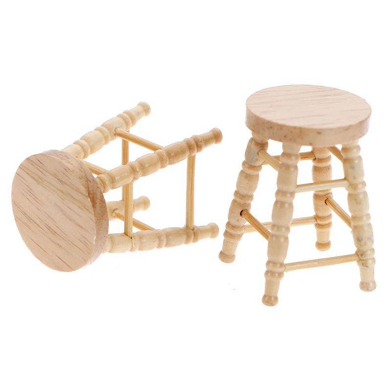 Simulation Mini Wooden Stool Chair Furniture Model Toys 1/12 Dollhouse Miniature Accessories for Doll House Decoration
Simulation Mini Wooden Stool Chair Furniture Model Toys 1/12 Dollhouse Miniature Accessories for Doll House Decoration