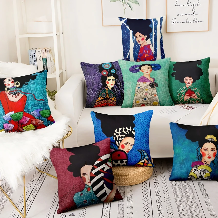 Modern Art Digital Printed Pillowcase Oil Painting Girls Portrait Cushion Decorative Pillows Home Decor Sofa Throw Pillow 17
Modern Art Digital Printed Pillowcase Oil Painting Girls Portrait Cushion Decorative Pillows Home Decor Sofa Throw Pillow 17