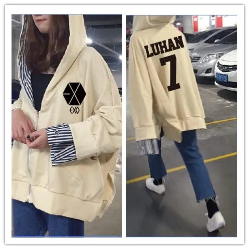 Модные свободные худи kpop EXO с имитацией двух молний, женские повседневные свободные толстовки, уличная одежда, осенние толстовки с капюшоно...
Модные свободные худи kpop EXO с имитацией двух молний, женские повседневные свободные толстовки, уличная одежда, осенние толстовки с капюшоно...