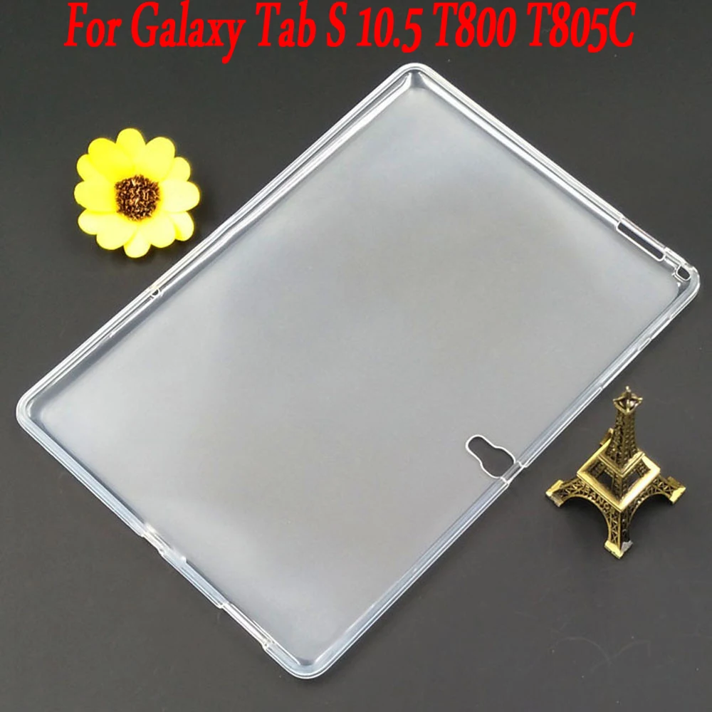 Силиконовый чехол для samsung Galaxy Tab S 10 5 T800 T805C тонкий кристально чистый защитный