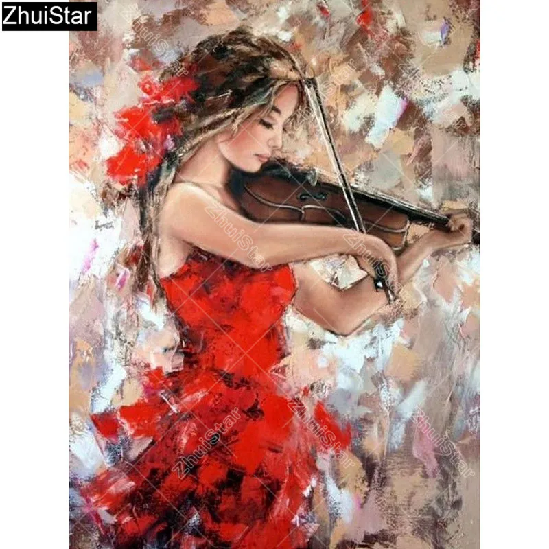 Full Square Drill 5D DIY Diamond Painting "Girl playing a violin" 3D Embroidery Cross Stitch Rhinestone Mosaic Decor Y4
Full Square Drill 5D DIY Diamond Painting "Girl playing a violin" 3D Embroidery Cross Stitch Rhinestone Mosaic Decor Y4