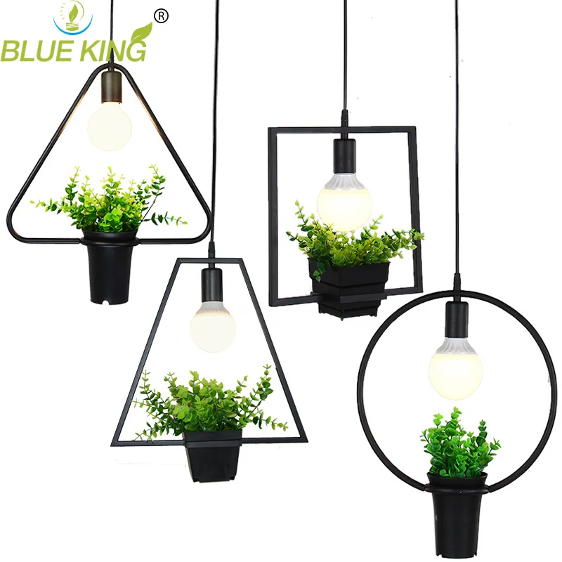 Modern Industrial Wrought iron modern pendant lights with green plant Kitchen Restaurants Bar dining Home Lighting fixture
Modern Industrial Wrought iron modern pendant lights with green plant Kitchen Restaurants Bar dining Home Lighting fixture
