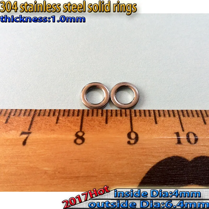2017new fishing boat accessories fishing ring solid ring size1.0mm*4mm*6.4mm quantily 200pcs/lot
2017new fishing boat accessories fishing ring solid ring size1.0mm*4mm*6.4mm quantily 200pcs/lot