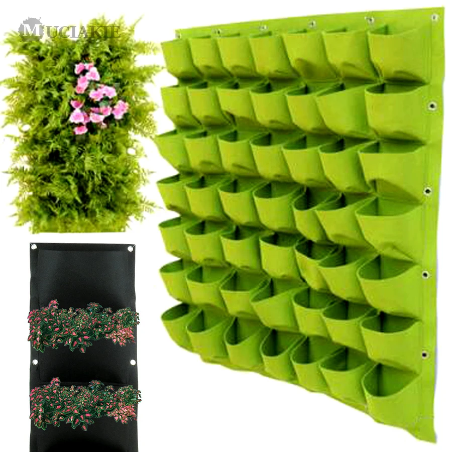 MUCIAKIE 1PC Garden Yard Plant Grow Container Bag Wall Hanging Vertical Greening Outdoor Indoor Flower Plant Planting Bag
MUCIAKIE 1PC Garden Yard Plant Grow Container Bag Wall Hanging Vertical Greening Outdoor Indoor Flower Plant Planting Bag