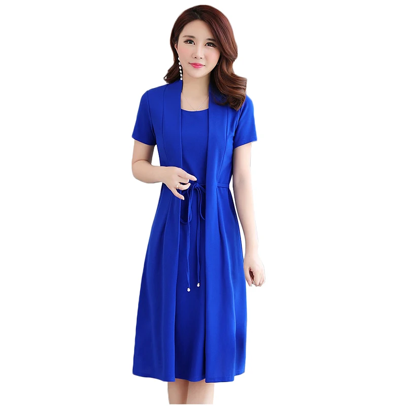 Plus Size 5XL Summer Dress Women 2018 New Solid Color Short Sleeve Slim Sexy Fake Two Women Dress Elegant Mother Clothing AA175
Plus Size 5XL Summer Dress Women 2018 New Solid Color Short Sleeve Slim Sexy Fake Two Women Dress Elegant Mother Clothing AA175