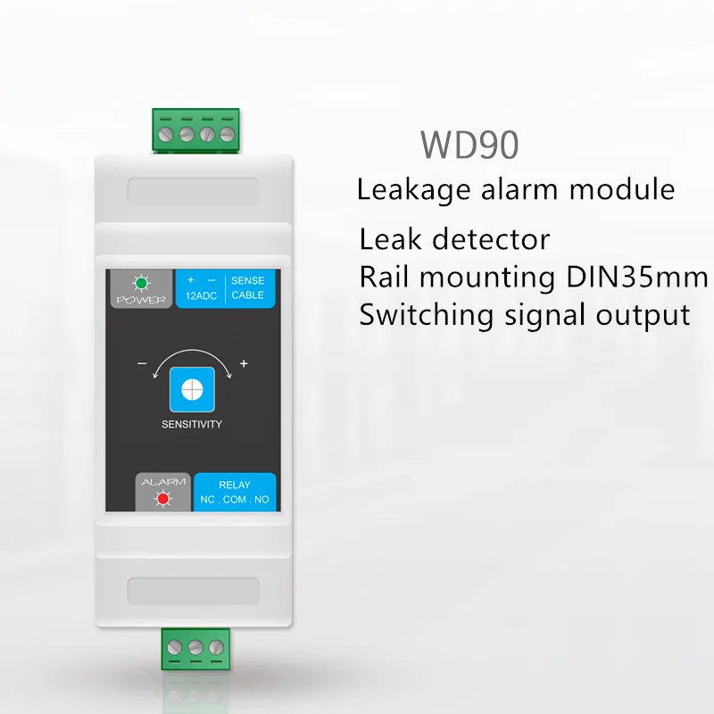 Rail mounting Machine room monitor leakage alarm module water immersion detector warehouse water tank detect leakage alarm host
Rail mounting Machine room monitor leakage alarm module water immersion detector warehouse water tank detect leakage alarm host
