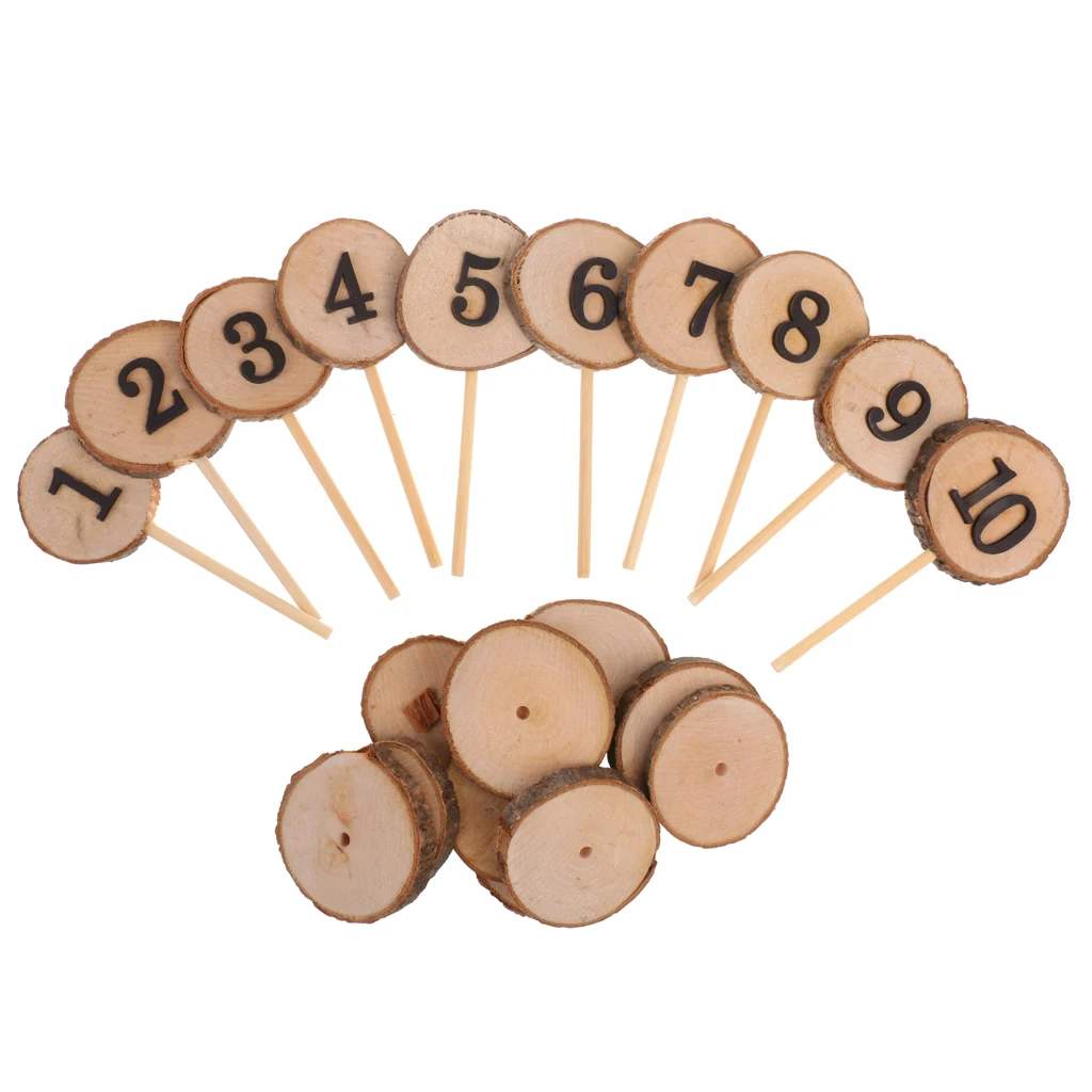 Rustic Wood 1-10 Table Numbers Log Pieces Wedding Decoration Stick Stand Freestanding Timber Base Wedding Accessories
Rustic Wood 1-10 Table Numbers Log Pieces Wedding Decoration Stick Stand Freestanding Timber Base Wedding Accessories