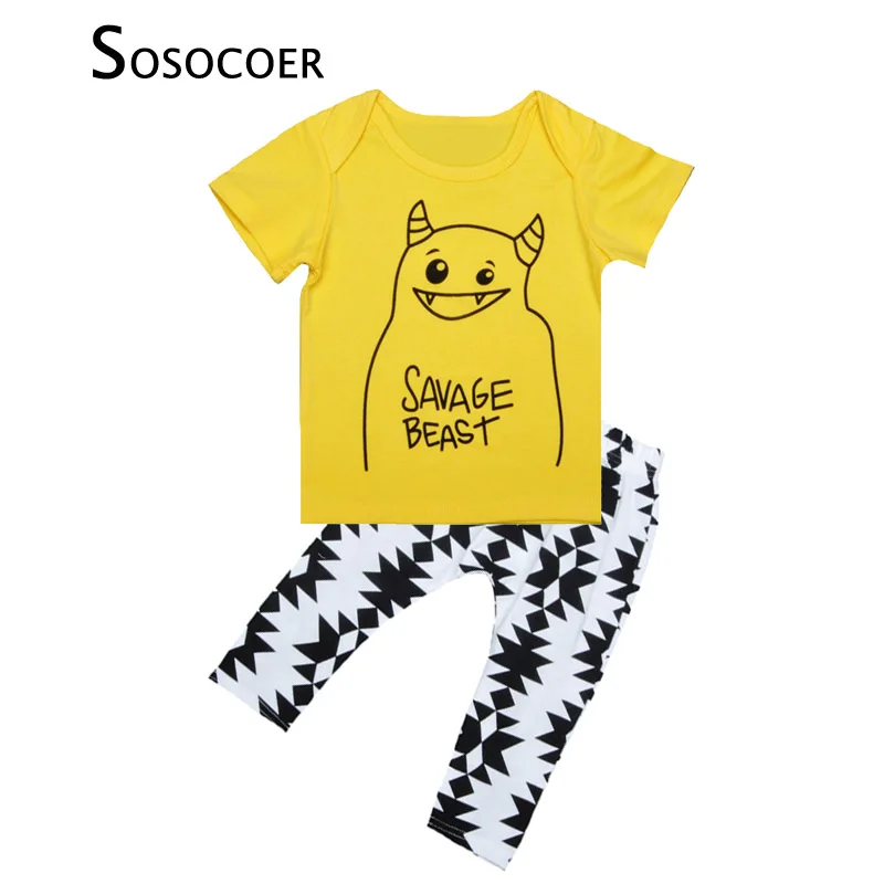 SOSOCOER Toddler Boy Clothing Sets Cartoon Letter Summer T Shirt+Geometric Pants 2pcs Clothing Set For Kids Girl Clothes Outfits
SOSOCOER Toddler Boy Clothing Sets Cartoon Letter Summer T Shirt+Geometric Pants 2pcs Clothing Set For Kids Girl Clothes Outfits